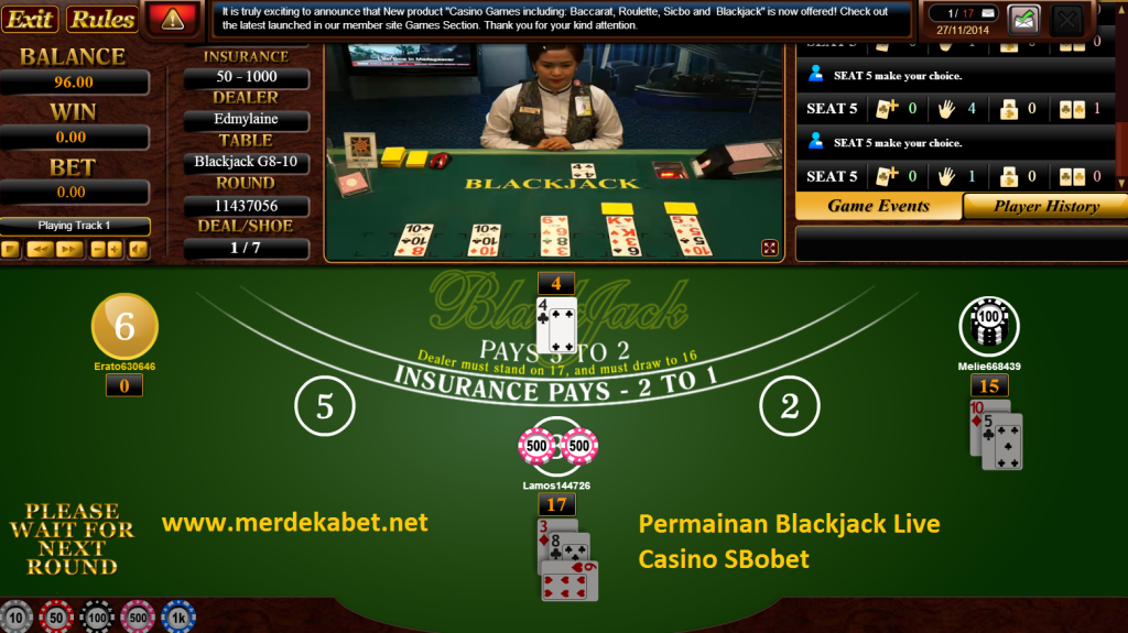 cara daftar sbobet blackjack