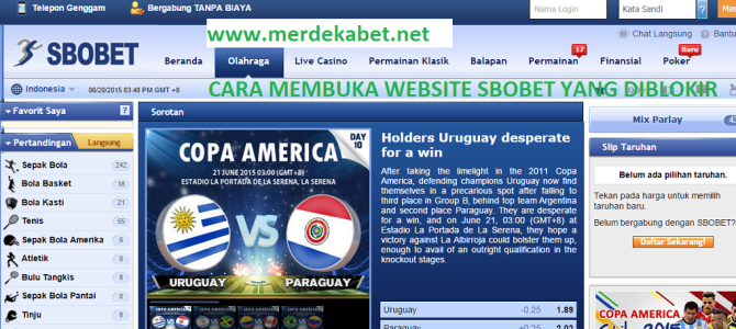 Cara membuka website Sbobet yang diblokir