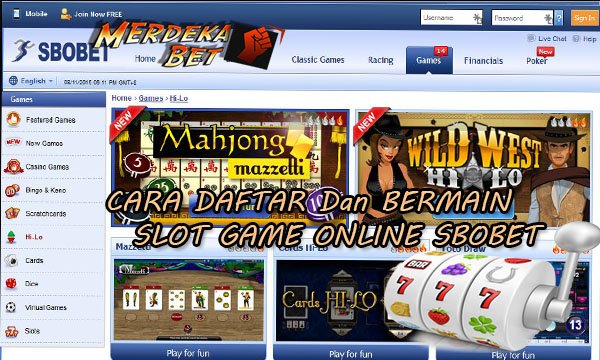 Cara Daftar Bermain Slot Game Online Sbobet