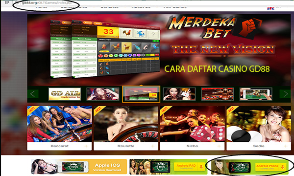 Cara Daftar Casino GD88